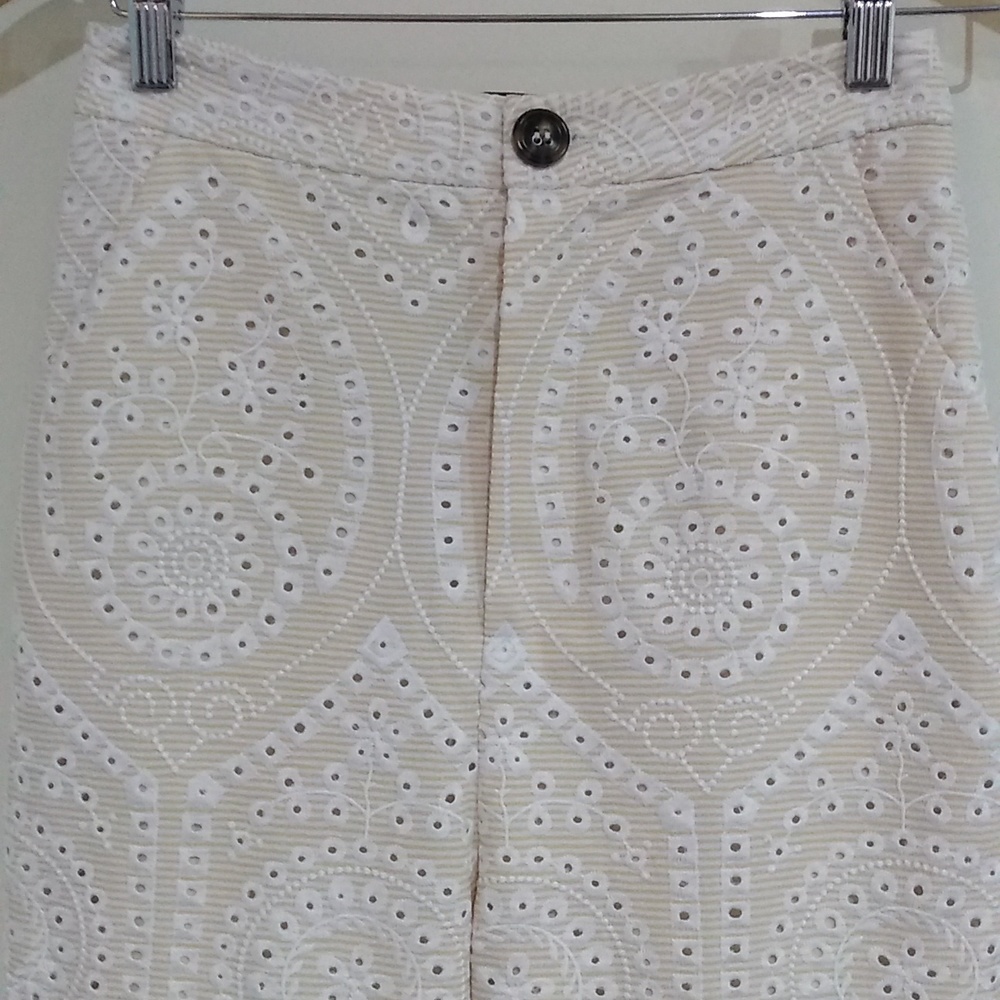 ! A5 Mossman 4 embroidered eyelet lined pants
